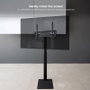 TooQ Soporte FS2285M-B de Suelo para TV 37-70" hasta 40 kg con Inclinación ±35° y Gestor Cables - Negro
